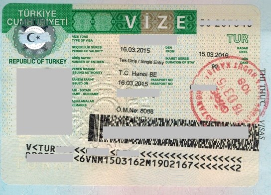 Visa đi Thổ Nhĩ Kỳ