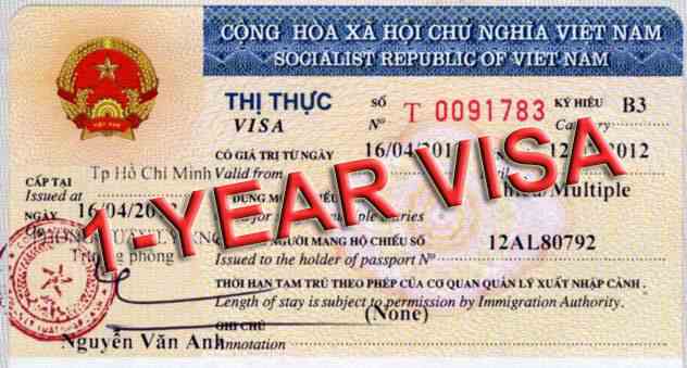 Visa cửa khẩu 3 tháng nhiều lần có bảo lãnh.